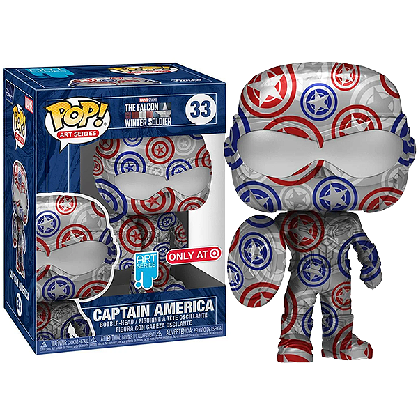 Funko Pop! Marvel Falcão E O Soldado Invernal Captain America 33 Exclusivo
