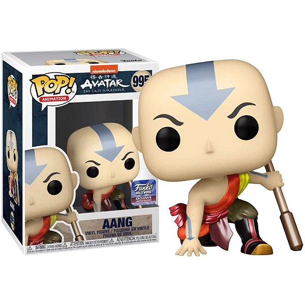 Funko Pop! Animation Avatar Aang 995 Exclusivo Metallic