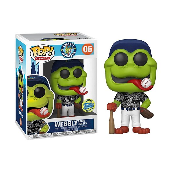 Funko Pop! Everett Aquasox Webbly Camo Jersey 06 Exclusivo