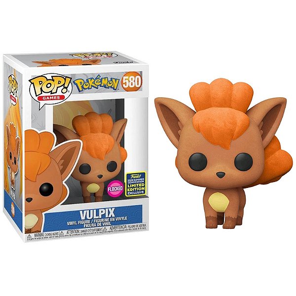 Funko Pop! Games Pokemon Vulpix 580 Exclusivo Flocked