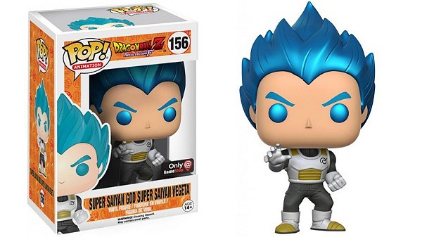 Funko Pop! Animation Dragon Ball Z Super Saiyan God Super Saiyan Vegeta 156 Exclusivo Metallic