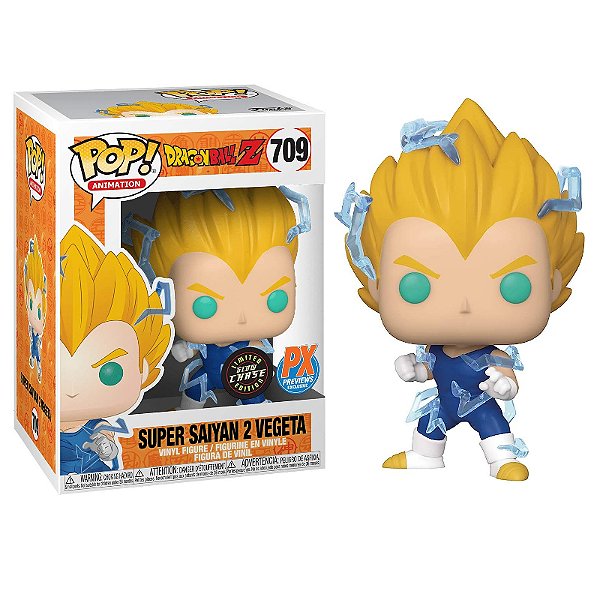 Funko Pop! Animation Dragon Ball Z Super Saiyan 2 Vegeta 709 Exclusivo Glow Chase