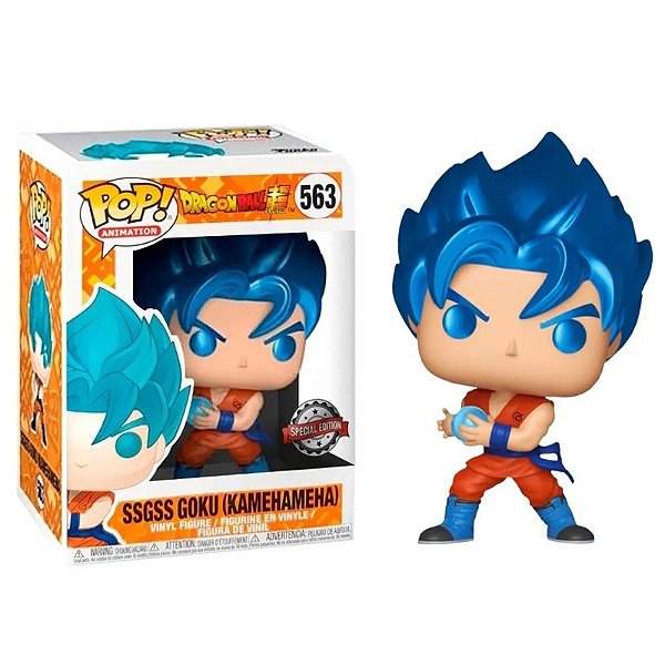 Funko Pop! Animation Dragon Ball Z SSGSS Goku Kamehameha 563 Exclusivo Metallic