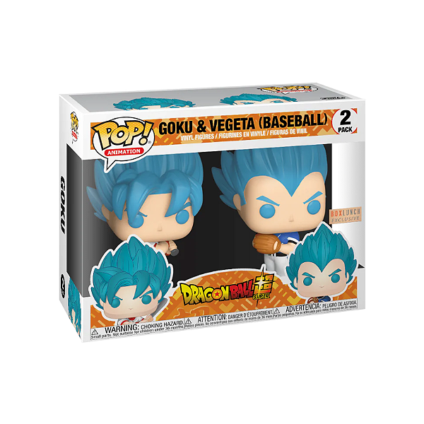 Funko Pop! Animation Dragon Ball Z Goku & Vegeta Baseball 2 Pack Exclusivo