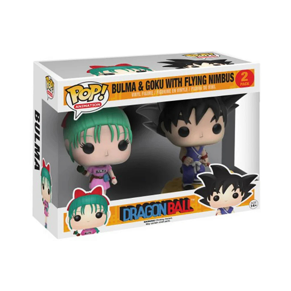 Funko Pop! Animation Dragon Ball Z Bulma & Goku With Flying Nimbus 2 Pack