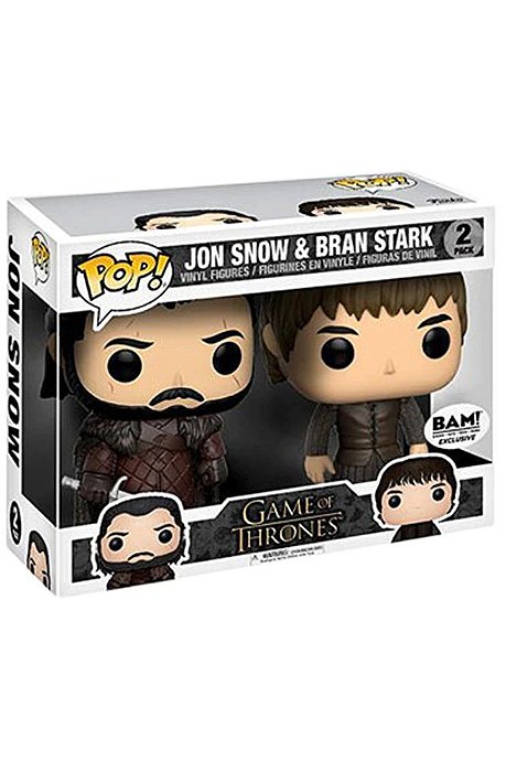 Funko Pop! Television Game Of Thrones Jon Snow & Bran Stark 2 Pack Exclusivo