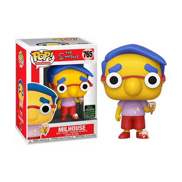 Funko Pop! Television Os Simpsons Milhouse 765 Exclusivo