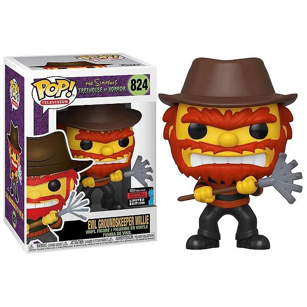 Funko Pop! Television Os Simpsons Evil Groundskeeper Willie 824 Exclusivo