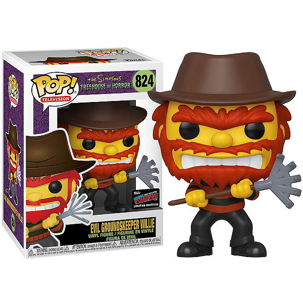 Funko Pop! Television Os Simpsons Evil Groundskeeper Willie 824 Exclusivo