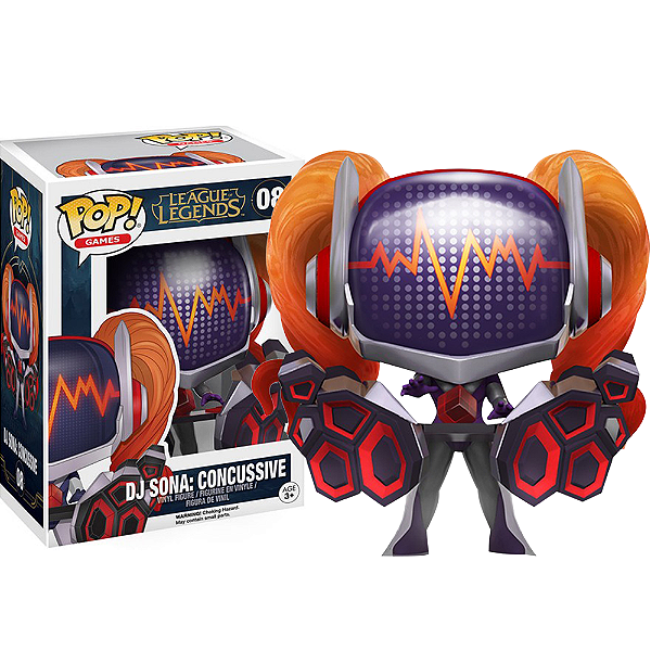 Funko Pop! Games League Of Legends Dj Sona Concussive 08 (Vaulted, 2016)