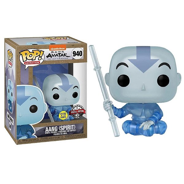 Funko Pop! Animation Avatar Aang Spirit 940 Exclusivo Glow