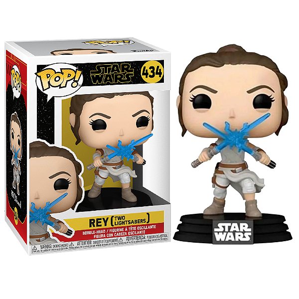 Funko Pop! Television Star Wars Rey Two Lightsabers 434