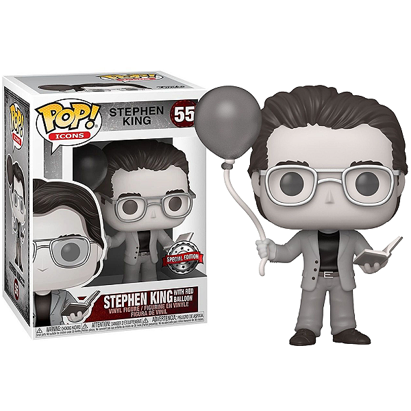 Funko Pop! Icons Stephen King 55 Exclusivo