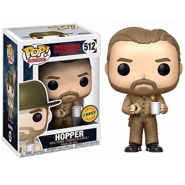 Funko Pop! Television Stranger Things Hopper 512 Exclusivo Chase