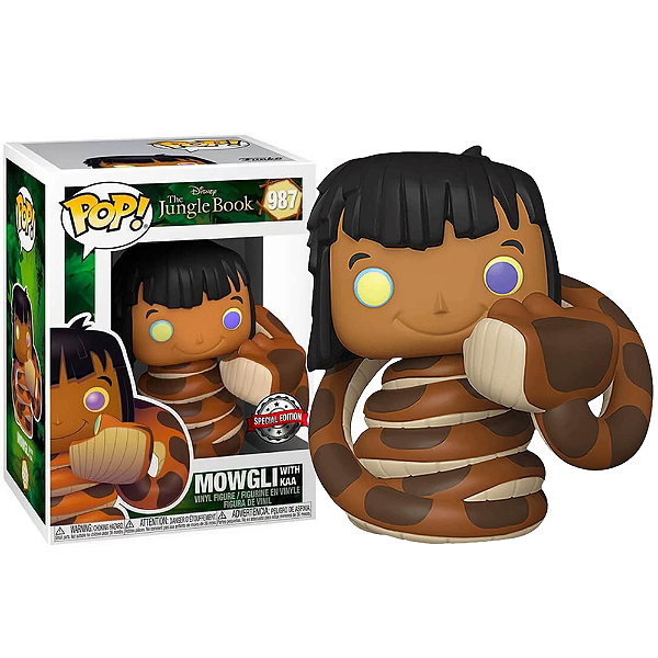 Funko Pop! Disney Mogli O Menino Lobo Mowgli With Kaa 987 Exclusivo
