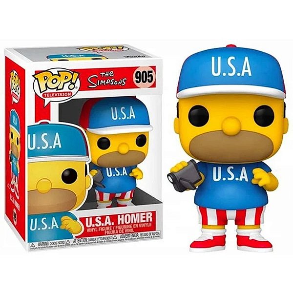 Funko Pop! Television Os Simpsons U.S.A. Homer 905