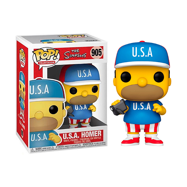 Funko Pop! Television Os Simpsons U.S.A. Homer 905
