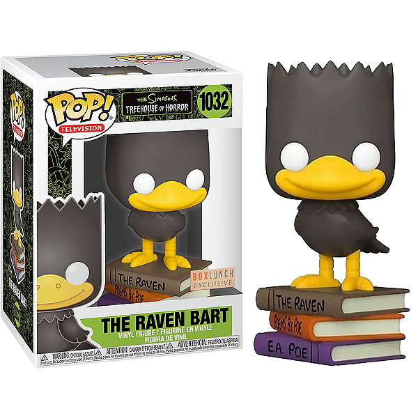 Funko Pop! Television Os Simpsons The Raven Bart 1032 Exclusivo