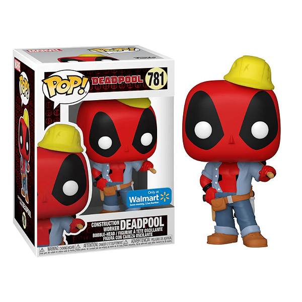 Funko Pop! Marvel Deadpool Construction Worker Deadpool 781 Exclusivo