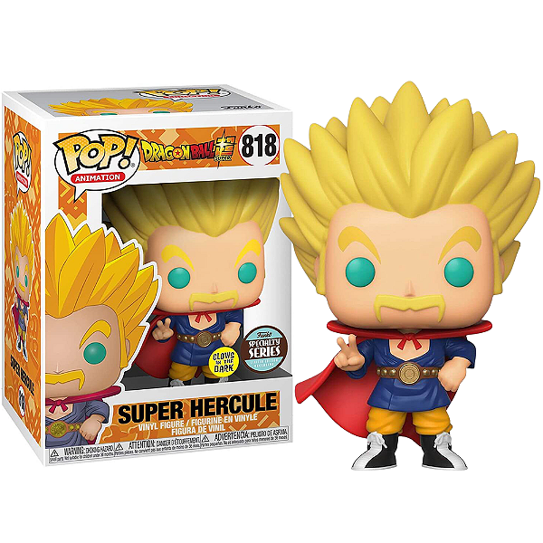 Funko Pop! Animation Dragon Ball Z Super Hercule 818 Exclusivo Glow