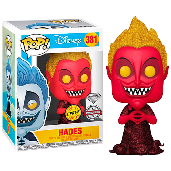 Funko Pop! Disney Hercules Villains Hades 381 Exclusivo Diamond Chase