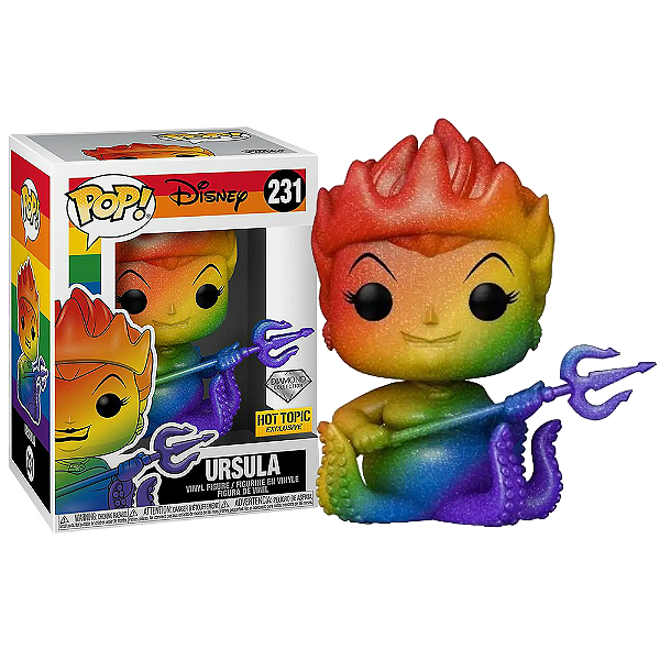 Funko Pop! Disney A Pequena Sereia Pride Ursula 231 Exclusivo Diamond