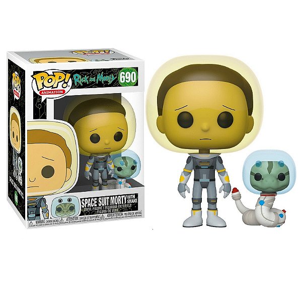 Funko Pop! Animation Rick And Morty Space Suit Morty with Snake 690