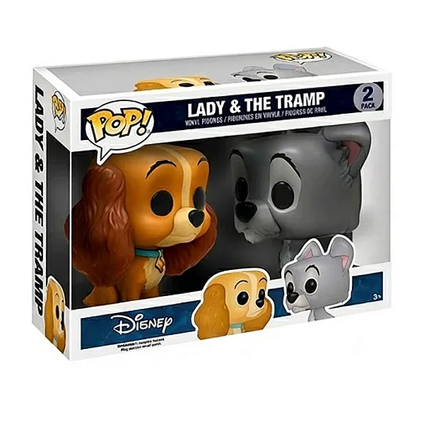 Funko Pop! Disney A Dama E O Vagabundo Lady & The Tramp 2 Pack