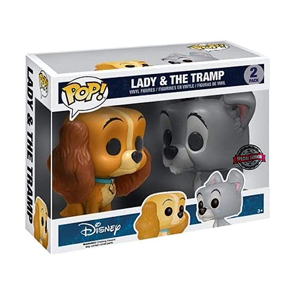 Funko Pop! Disney A Dama e o Vagabundo Lady & The Tramp 2 Pack