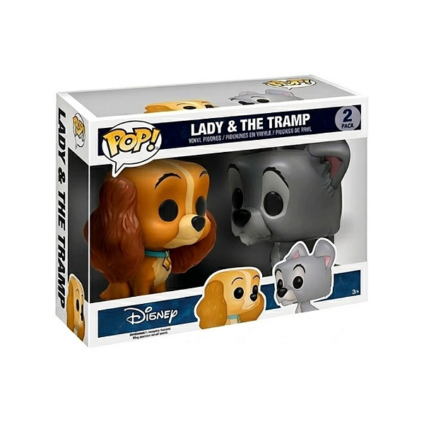 Funko Pop! Disney A Dama e o Vagabundo Lady & The Tramp 2 Pack