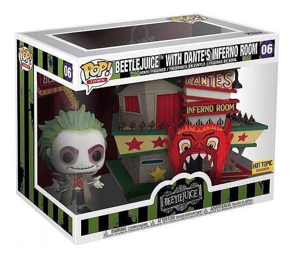 Funko Pop! Filme Beetlejuice / Os Fantasmas Se Divertem Beetlejuice with Dante's Inferno Room 06 Exclusivo