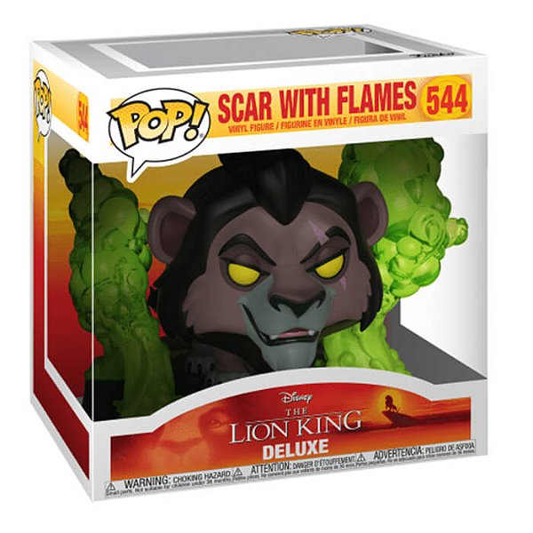 Funko Pop! Disney O Rei Leao Scar With Flames 544 Exclusivo