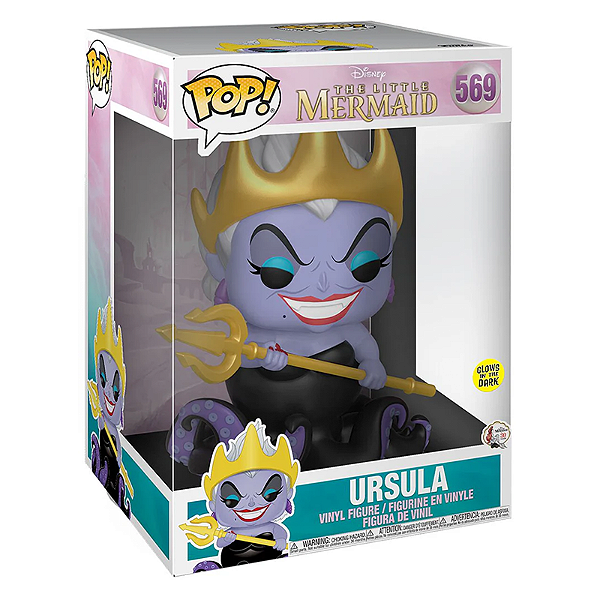 Funko Pop! Disney A Pequena Sereia Ursula 569 Exclusivo Glow 10 Polegadas