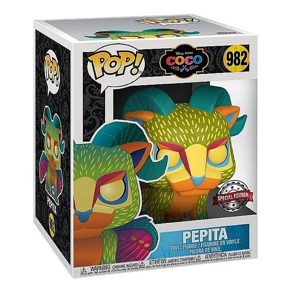 Funko Pop! Filme Disney Coco Viva A Vida é uma Festa Pepita 982 Exclusivo