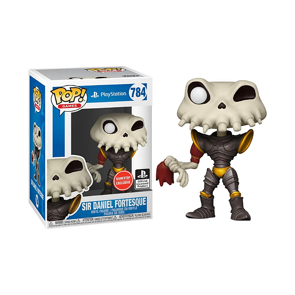 Funko Pop! Games Playstation MediEvil Sir Daniel Fortesque 784 Exclusivo