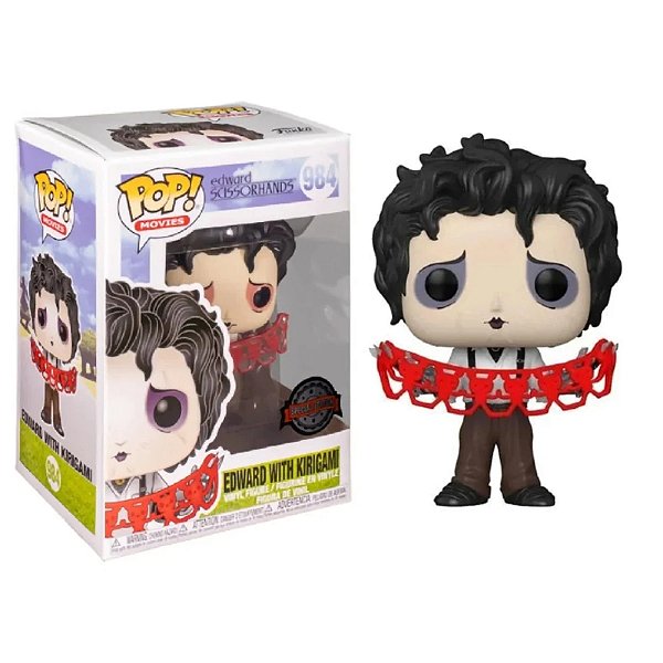 Funko Pop! Filme Edward Scissorhands Edward With Kirigami 984 Exclusivo