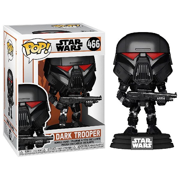 Funko Pop! Television Star Wars The Mandalorian Dark Trooper 466