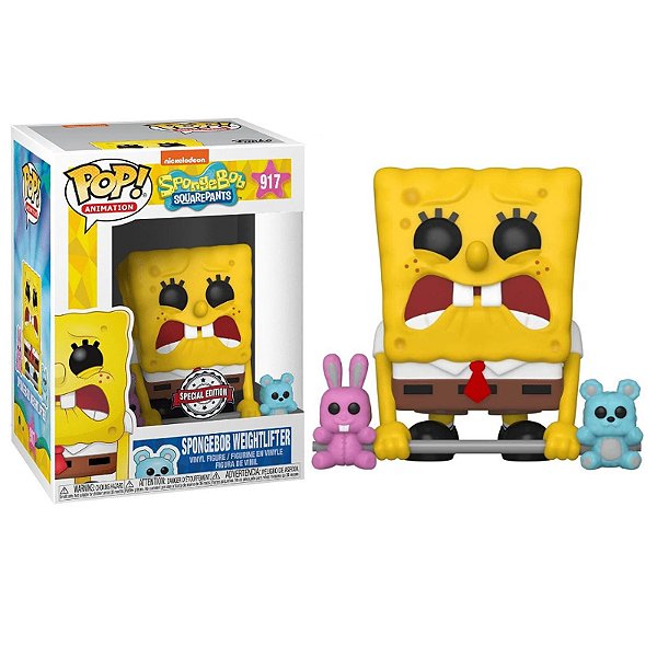 Funko Pop! Animation Bob Esponja Spongebob Weightlifter 917 Exclusivo