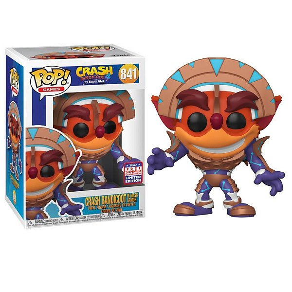 Funko Pop! Games Crash Bandicoot In Mask Armor 841 Exclusivo