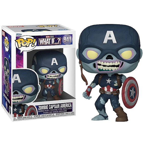 Funko Pop! Marvel What If Zombie Captain America 941