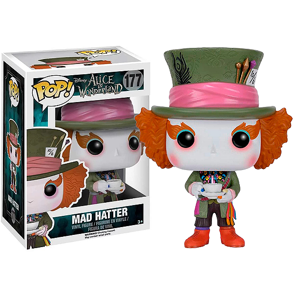 Funko Pop! Disney Alice no Pais das Maravilhas Mad Hatter 177 *CAIXA COM DETALHES