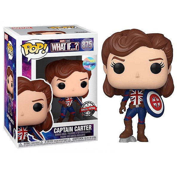 Funko Pop! Marvel What If ? Captain Carter 875 Exclusivo