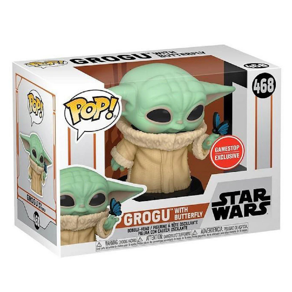 Funko Pop! Television Star Wars Grogu With Butterfly 468 Exclusivo