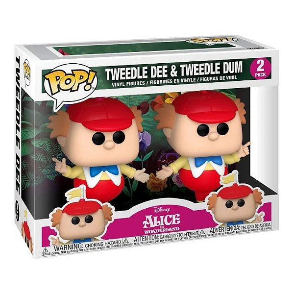 Funko Pop! Disney Alice no Pais das Maravilhas Tweedle Dee & Tweedle Dum 2 Pack