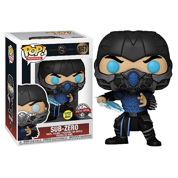 Funko Pop! Filme Mortal Kombat Sub Zero 1057 Exclusivo Glow