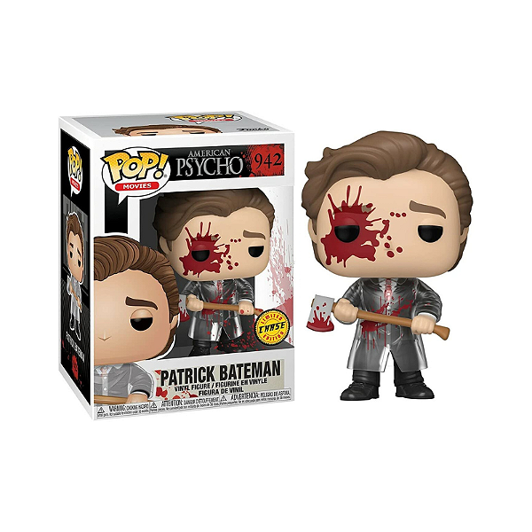 Funko Pop! Filme Terror Psicopata Americano / American Psycho Patrick Bateman 942 Exclusivo Chase