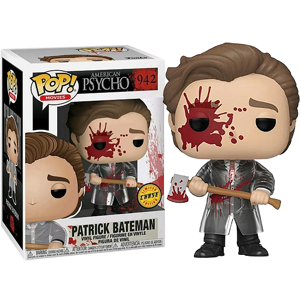 Funko Pop! Filme Terror Psicopata Americano / American Psycho Patrick Bateman 942 Exclusivo Chase