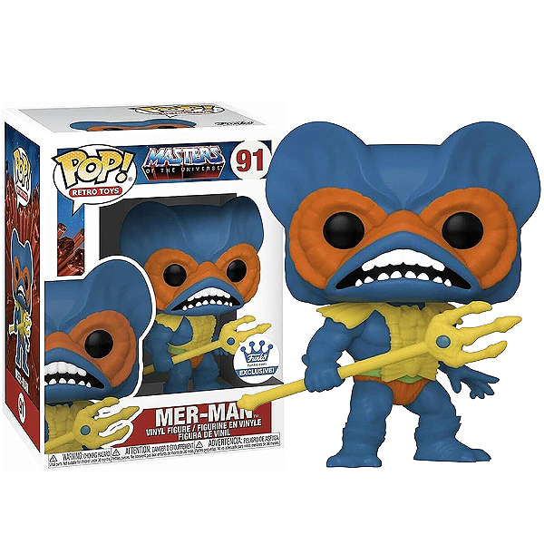 Funko Pop! Retro Toys Mestres Do Universo Mer Man 91 Exclusivo
