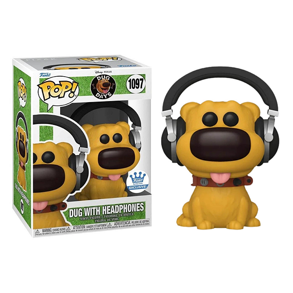 Funko Pop! Disney Up Altas Aventuras Dug With Headphones 1097 Exclusivo