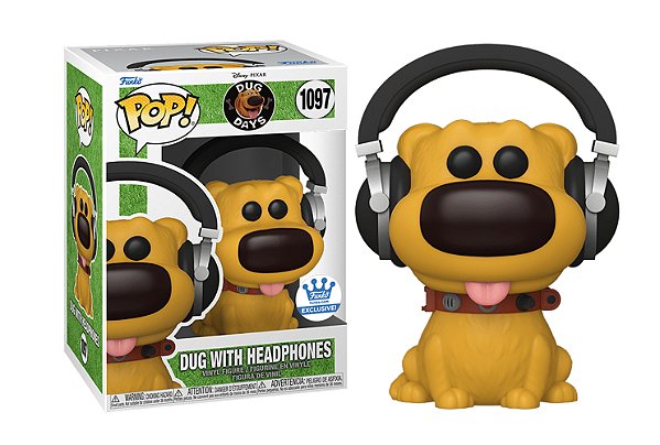 Funko Pop! Disney Up Altas Aventuras Dug With Headphones 1097 Exclusivo